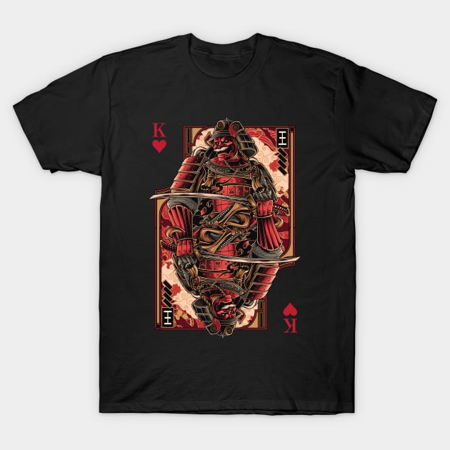 Samurai of Hearts T-Shirt by K2Gproject